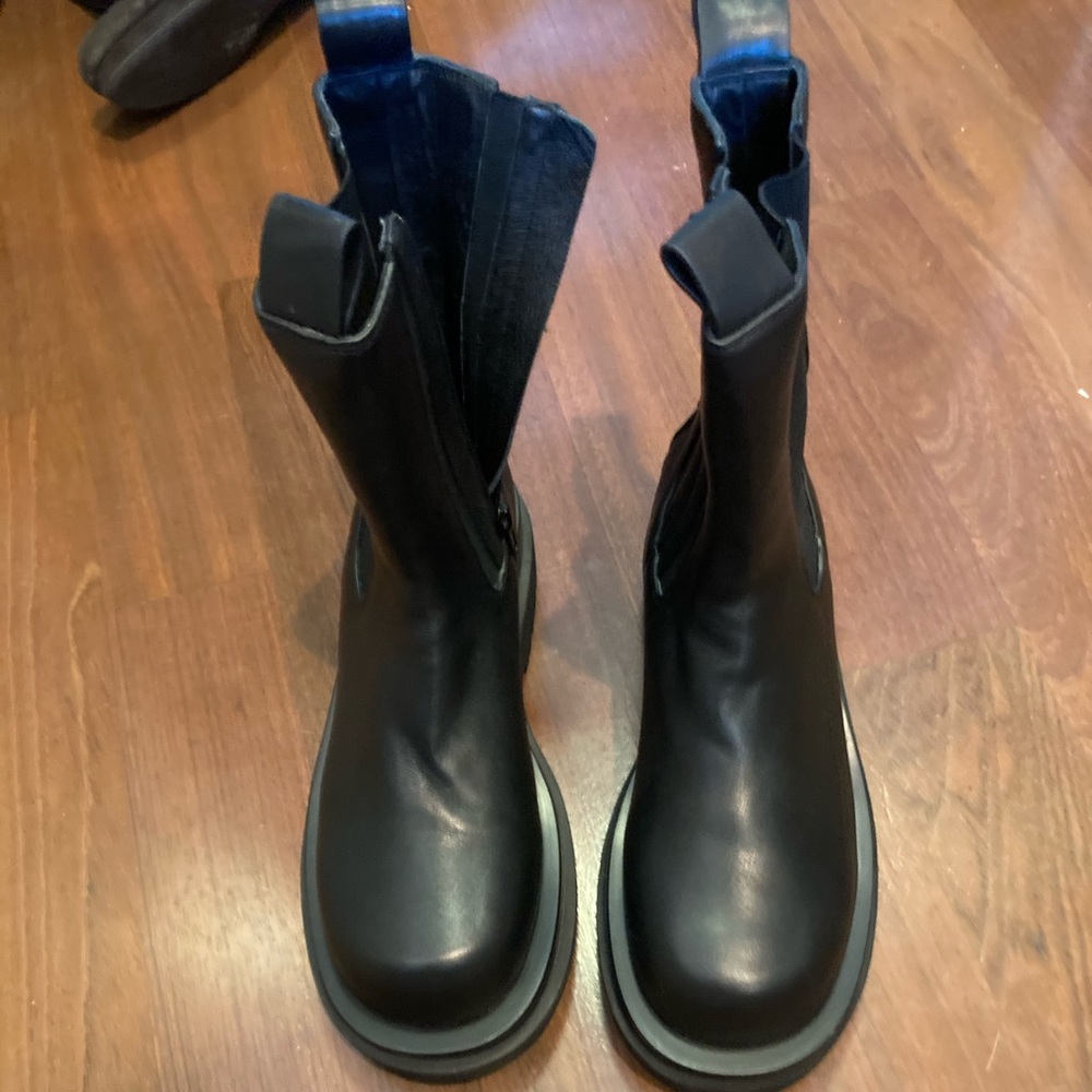 Jeffrey Campbell black platform boots